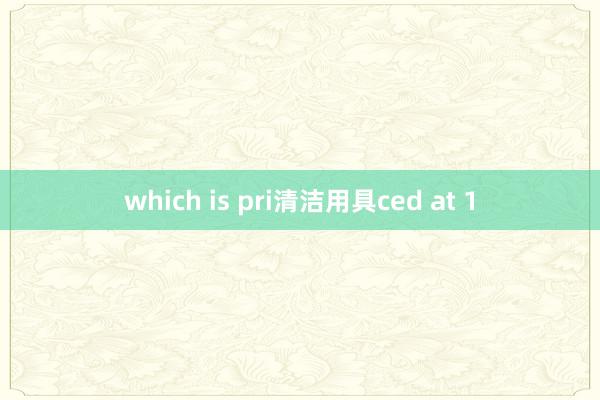 which is pri清洁用具ced at 1